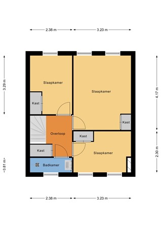 Floorplan - Mathenesserweg 159E, 3027 HP Rotterdam